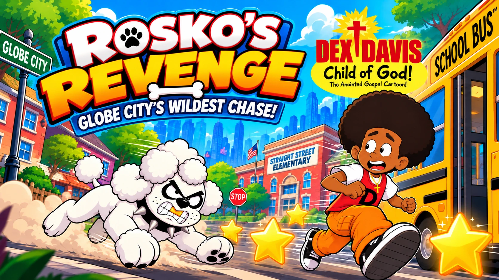 Rosko’s Revenge: Globe City’s Wildest Chase official game artwork